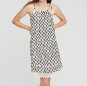 Old Navy Shoulder Tassel Tie Linen Dress